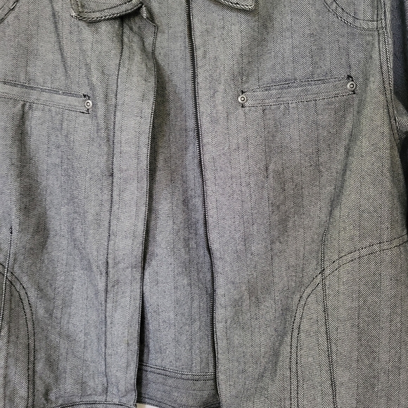Liz Clairbone Womens Gray Denim Jacket - Picture 3 of 16